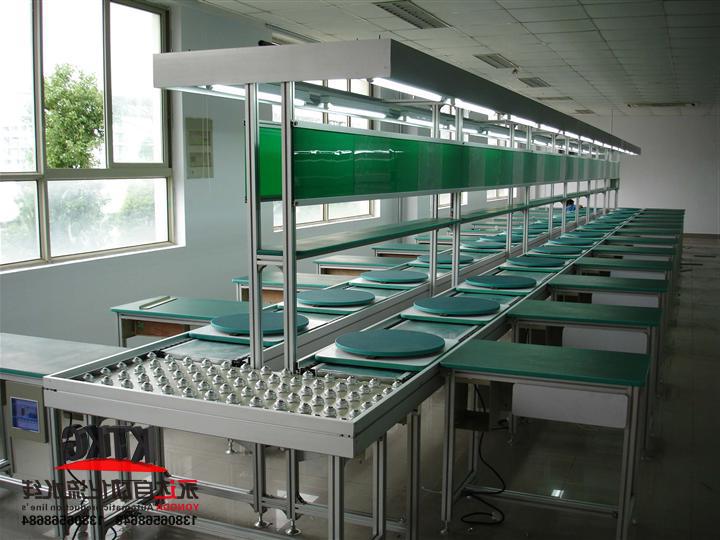 Hand-pushed production line